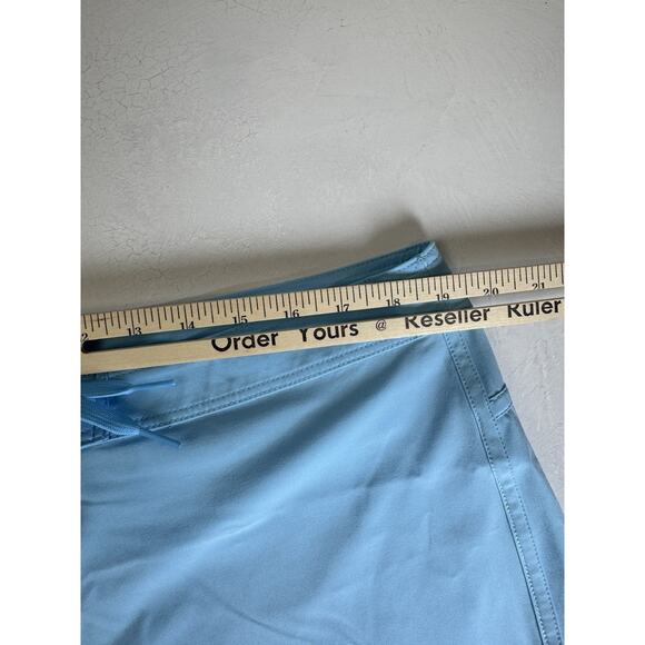 Prana Board Shorts Women Xl Light Blue Schaffie Swim Beach Surf New Swimwear - Picture 4 of 10